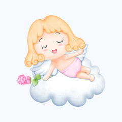 Hand Drawn Romantic Illustration for Cards and Gifts