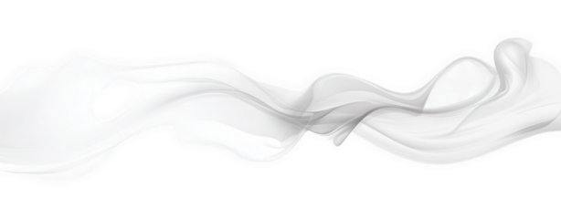 abstract white smoke design with flowing lines and curves