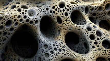 Abstract Porous Stone Surface Texture Image