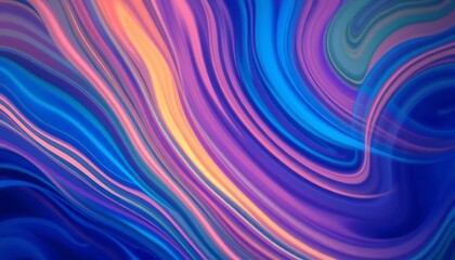 Obraz premium Abstract Swirling Color Streaks - a Dreamlike Fluid Art Design