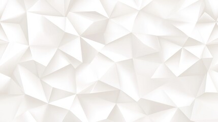 Abstract White Geometric Low-Poly Background Texture
