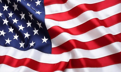 A waving American flag symbolizing patriotism and national pride.