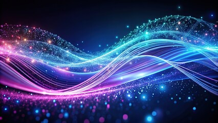 Light trails' movement is mapped, displayed as data flow graphs.