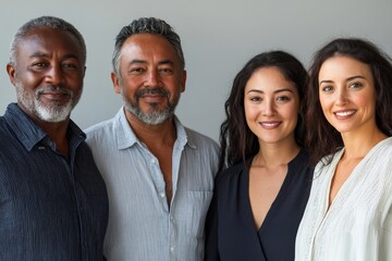 Group of successful multiethnic business team, Generative AI