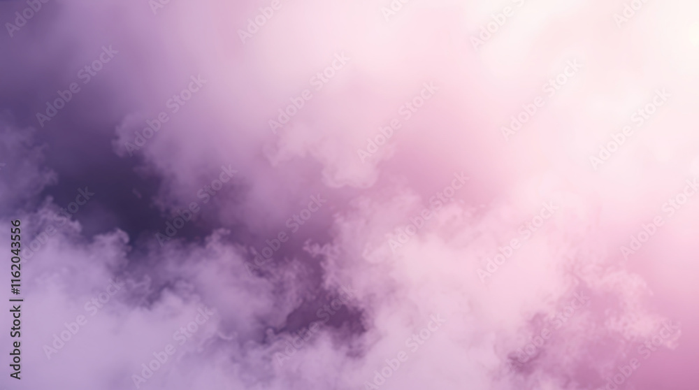 Poster purple and pink cloudscape creating a dreamlike atmosphere