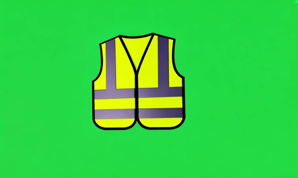 Safety Vest, green screen backgrounds