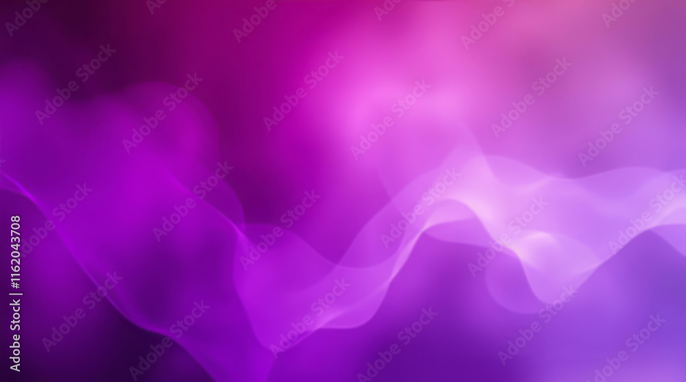 Poster abstract purple and pink gradient background with flowing lines and soft light