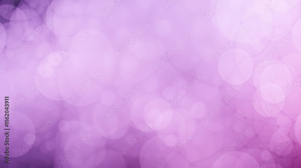Sticker abstract purple bokeh background creating festive atmosphere