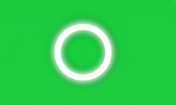 A circle of light, green screen backgrounds