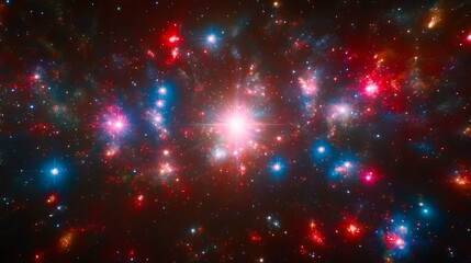 Obraz premium Celestial Nebula Cosmic Radiance and Stellar Dust