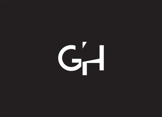 GH creative logo design and initial letter logo