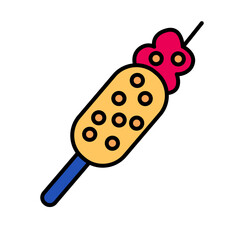 Candy barbeque icon