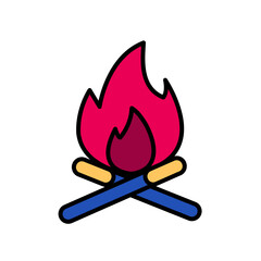 campfire illustration