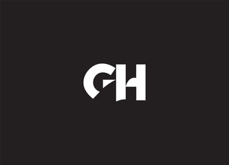 GH creative logo design and initial letter logo