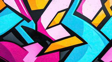 Fototapeta premium Graffiti Abstract Background, Bold and Vibrant Street Art Design, Colorful Spray Paint Streaks and Urban Texture, Dynamic and Creative Expression, Perfect for Contemporary and Artistic Concepts