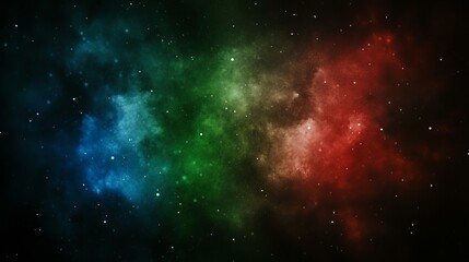 Fototapeta premium Cosmic Nebula Vibrant Hues of Interstellar Dust and Gas
