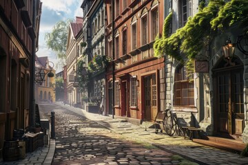 Fototapeta premium Historic City Street