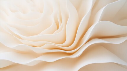 Fototapeta premium Creamy White Paper Rose Close-Up Abstract Texture