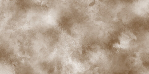 Abstract textured background in brown tones with a soft pastel various fog or clouds, brown watercolor background hand-drawn with cloudy strokes, abstract brown Flying through stormy clouds.