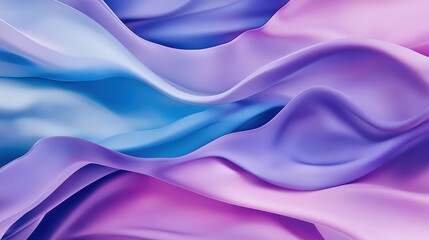 Obraz premium Abstract Purple Blue Fabric Waves Swirling Design