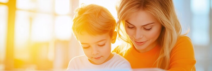 Teacher provides one-on-one support to a student using visual aids in a quiet classroom designed for individualized learning