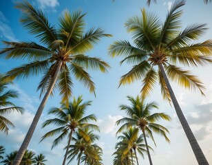 Obraz premium palm trees on the beach