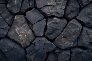 Fototapeta premium Dark Grey Rock Texture Background Image