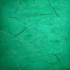 Obraz premium Cracked Teal Abstract Background Texture