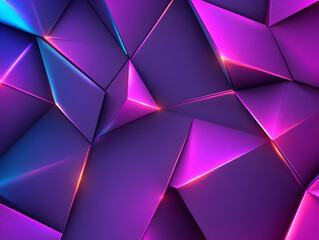 Obraz premium Abstract 3D Purple Geometric Background