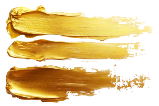 Golden paint strokes to make a background
