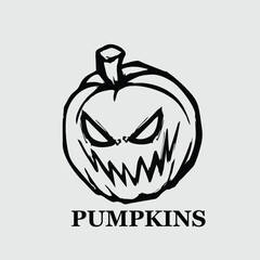 design logo art icon pumpkins