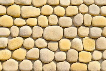 Pebble Stone Wall Texture Background Illustration