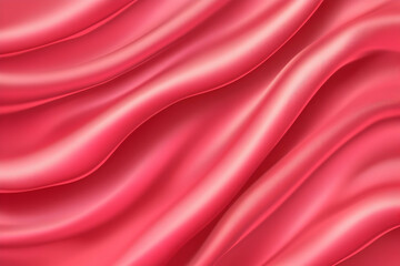 Obraz premium Red Silk Waves Abstract Background