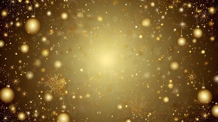 Christmas gold background. Golden holiday glowing background Generative AI