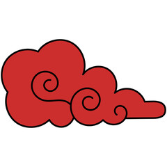 Swirled Red Cloud