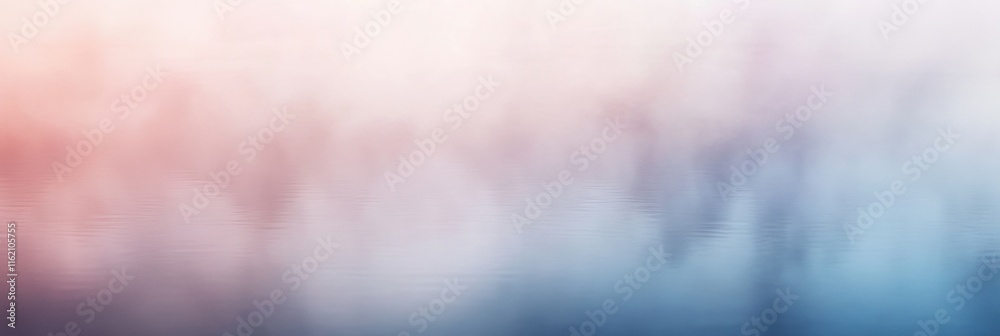Fototapete blurred reflections capturing human emotions in a serene and abstract setting with ample space for a
