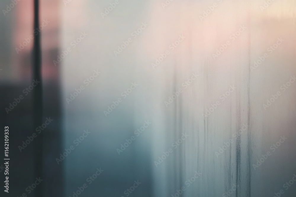 Leinwandbilder vague reflections capturing human emotions in a blurred mirror with space for text. generative ai
