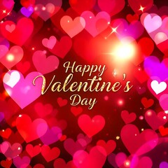 valentine background with hearts