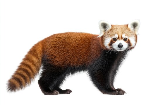 Old Red panda and Shining cat  10 years old portrait