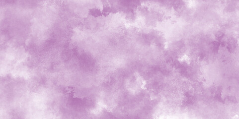 Purple canvas texture background with smoke, purple grunge texture old stained watercolor grunge, Grunge purple smoke texture with white clouds, watercolor abstract Handmade texture of old grunge.