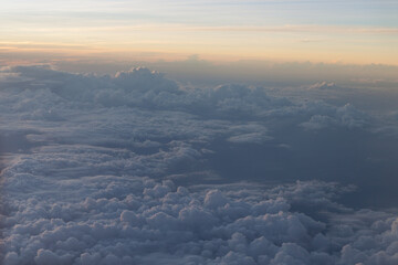 Clouds scape from a plane