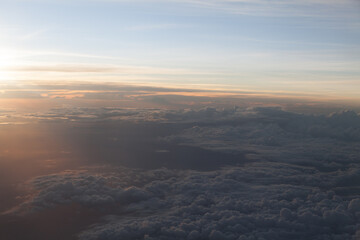 Clouds scape from a plane