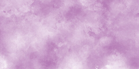 Purple canvas texture background with smoke, purple grunge texture old stained watercolor grunge, Grunge purple smoke texture with white clouds, watercolor abstract Handmade texture of old grunge.