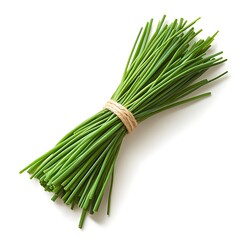 Harvesting fresh chives kitchen food photography indoor close-up