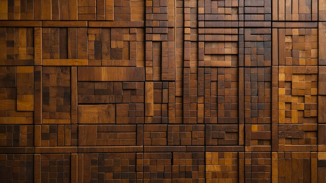 Wooden parquet wall texture background. Close-up of wood texture. Abstract wood pattern background. AI-Generated