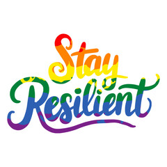 rainbow hand lettering motivation and inspiration positive quote