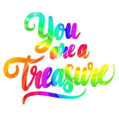 rainbow hand lettering motivation and inspiration positive quote
