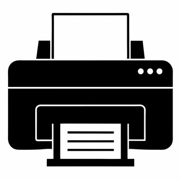black printer printing paper clip art preview