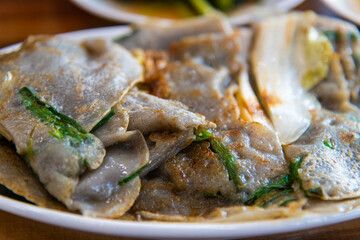 buckwheat pan cake, a Korean cuisine
