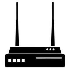 Router Silhouette Vector Art